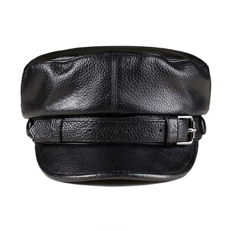Men And Women Fashion Retro Cowhide Beret