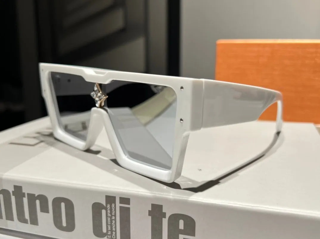 Designer Cyclone Sunglasses Men and Women Fashion Large Frame Square Mens Sunglass Oversized Glasses Millionaire Plank Sunglasses 1547 Vintage Eyeglass