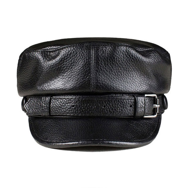 Men And Women Fashion Retro Cowhide Beret