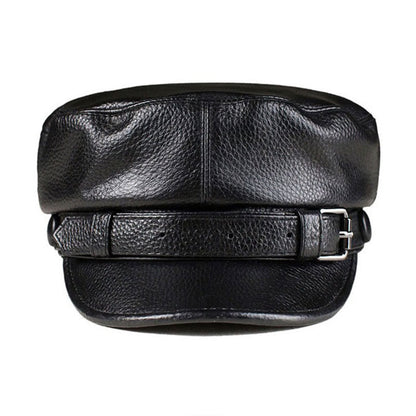 Men And Women Fashion Retro Cowhide Beret